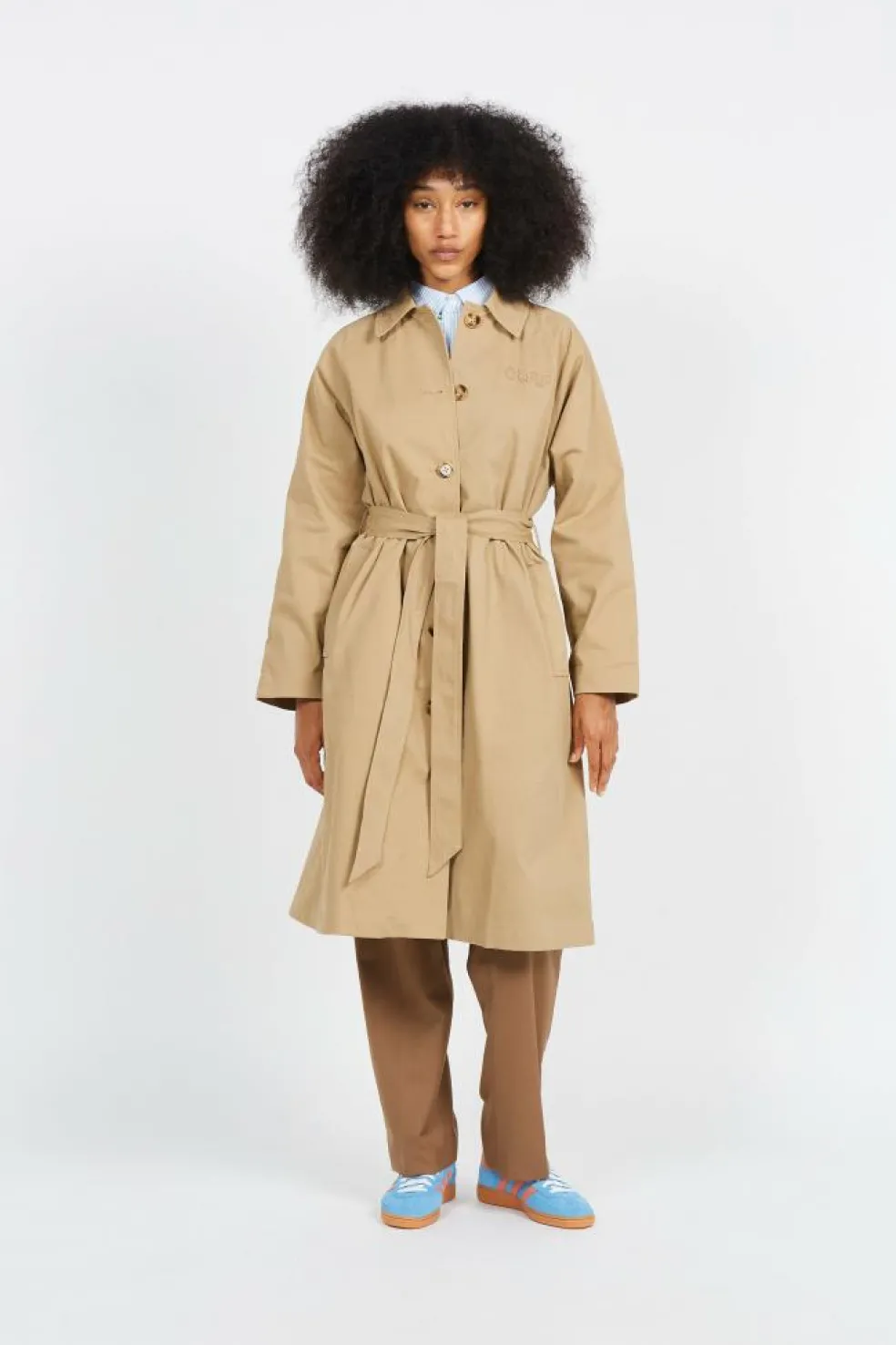 OLAF WMN TRENCH COAT - trench | Kaki