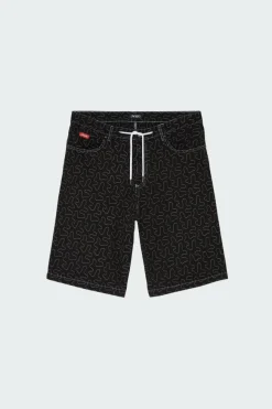 ONELINE DENIM BAGGY - Short | Noir