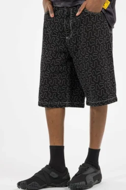 ONELINE DENIM BAGGY - Short | Noir