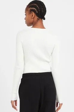 ONLASHLEY LS PEAKABOO ONECK KNT - Pull | Beige