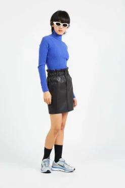 ONLLORELAI LS CABLE ROLLNECK KNT - Pull | Bleu