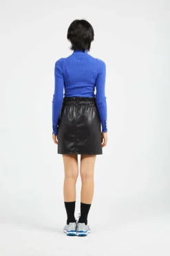 ONLLORELAI LS CABLE ROLLNECK KNT - Pull | Bleu