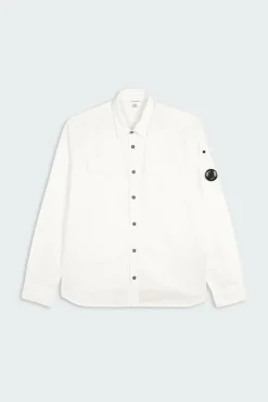 ORGANIC GABARDINE LENS - Chemise | Blanc