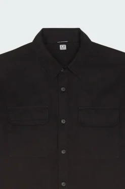 ORGANIC GABARDINE LENS - Chemise | Noir