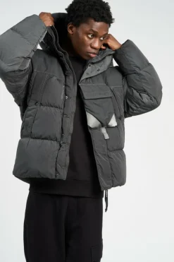 OUTERWEAR MEDIUM JACKET IN ECO CHROME-E MIXED - Doudoune | Kaki