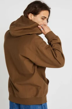 OUTLINES HEAV - Hoodie zippé | Marron