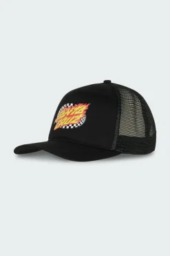 Oval Check Flame Meshback - Casquette | Noir