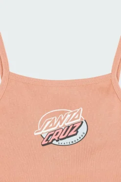 Oval Splice Dot Front Vest - Top | Marron