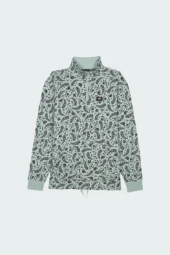PAISLEY BANDANA QZIP - Sweatshirt à col zippé | Vert