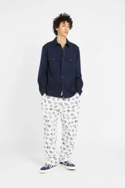 Pantalon de pyjama avec poney distinctif - Pantalon | Blanc