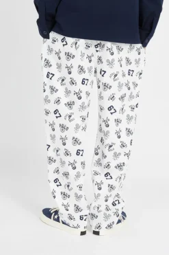 Pantalon de pyjama avec poney distinctif - Pantalon | Blanc