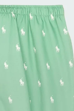 Pantalon de pyjama Polo Bear coton rayé - Pantalon | Vert
