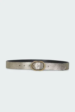 Pclauro leather jeans belt FC - Ceinture | Jaune