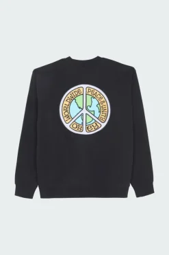 PEACE AND UNITY CREW - Sweatshirt | Noir