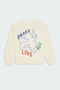 PEACE DOVE CREW - Sweatshirt | Beige