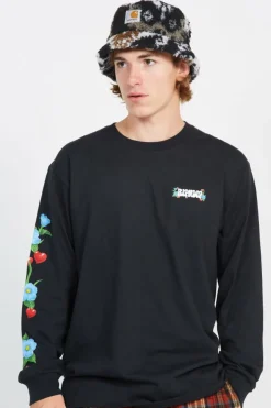 Peace Love Ripndip Long Sleeve - T-shirt | Noir