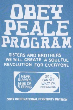 PEACE PROGRAM CREW - Sweatshirt | Bleu