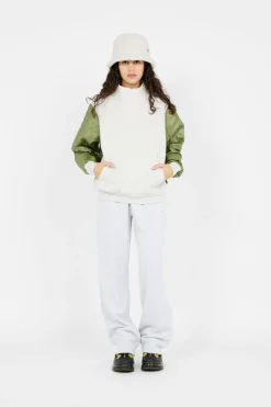 PEAKE MOCK HALF ZIP AMUS DBEIG - Sweat | Beige