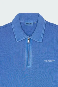 Pique Script Sweat - Sweatshirt | Bleu