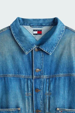 PLEATED TRUCKER JACK - Veste | Bleu