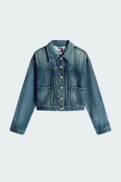 PLEATED TRUCKER JACK - Veste | Bleu