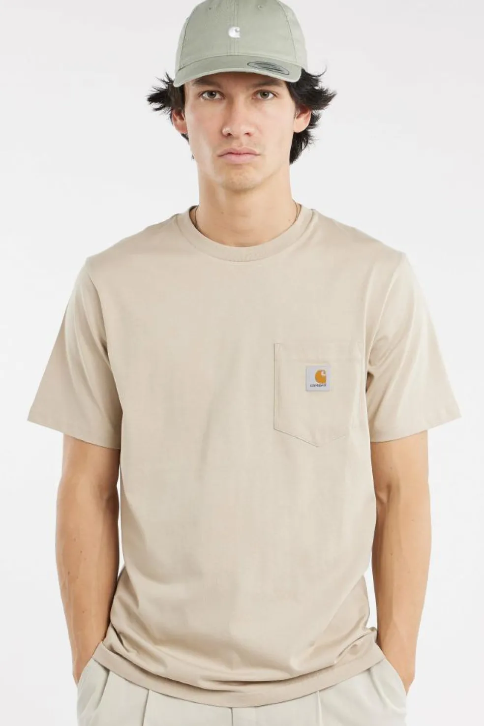 Pocket - T-shirt | Beige