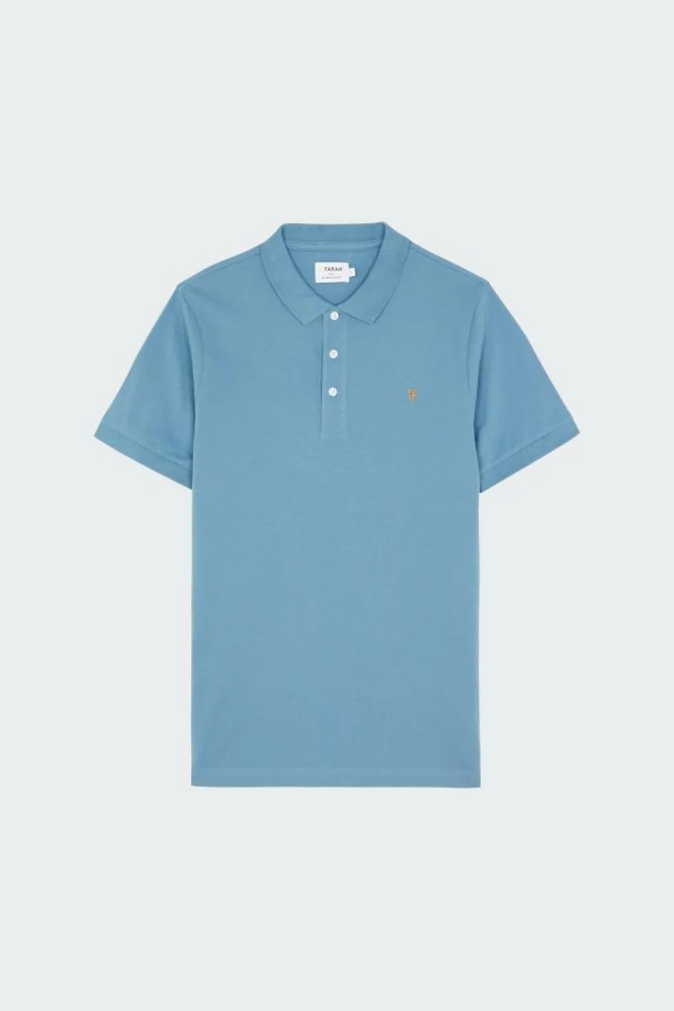 Polo à manches courtes en coton bio | Bleu