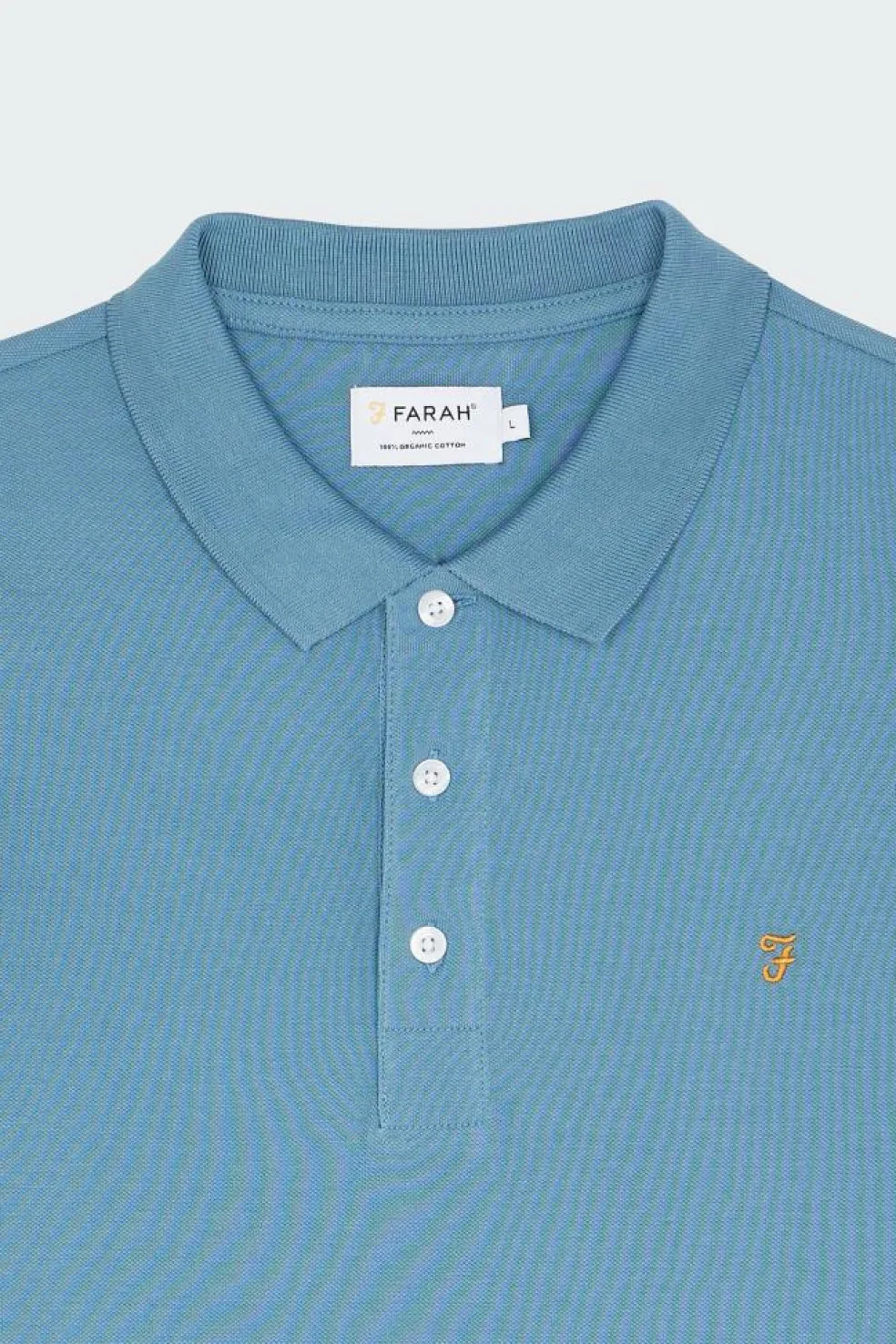 Polo à manches courtes en coton bio | Bleu