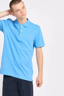 Polo à manches courtes en coton bio | Bleu