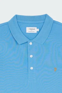 Polo à manches courtes en coton bio | Bleu