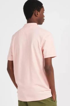 Polo à manches courtes en coton bio | Rose