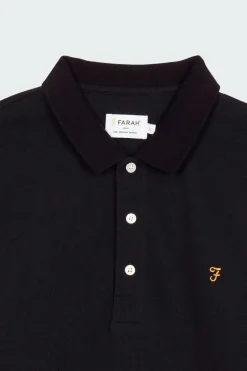 Polo à manches courtes en coton bio | Noir