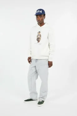 Polo Bear Fleece Hoodie - Hoodie | Blanc