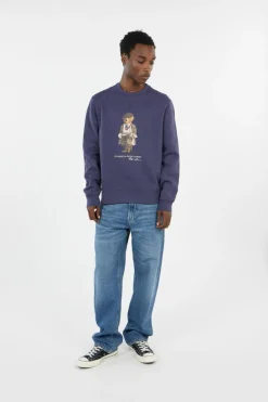Polo Bear Fleece Sweatshirt - Sweatshirt | Bleu