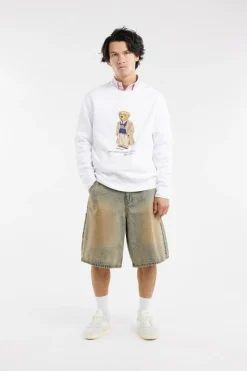 Polo Bear Fleece Sweatshirt - Sweatshirt | Blanc