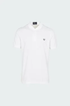 Polo slim-fit en coton piqué | Blanc