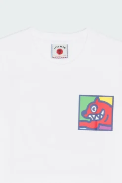 POP ART RUNNING DOG - T-shirt | Blanc