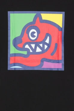 POP ART RUNNING DOG - T-shirt | Noir