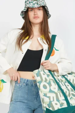 PRINTED - Sac shopping | Vert