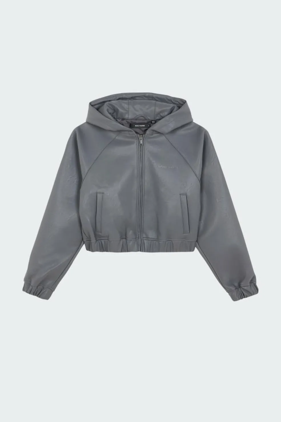 PU SCUBA CROPPED JKT - Veste | Noir