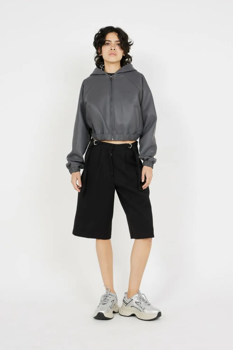 PU SCUBA CROPPED JKT - Veste | Noir
