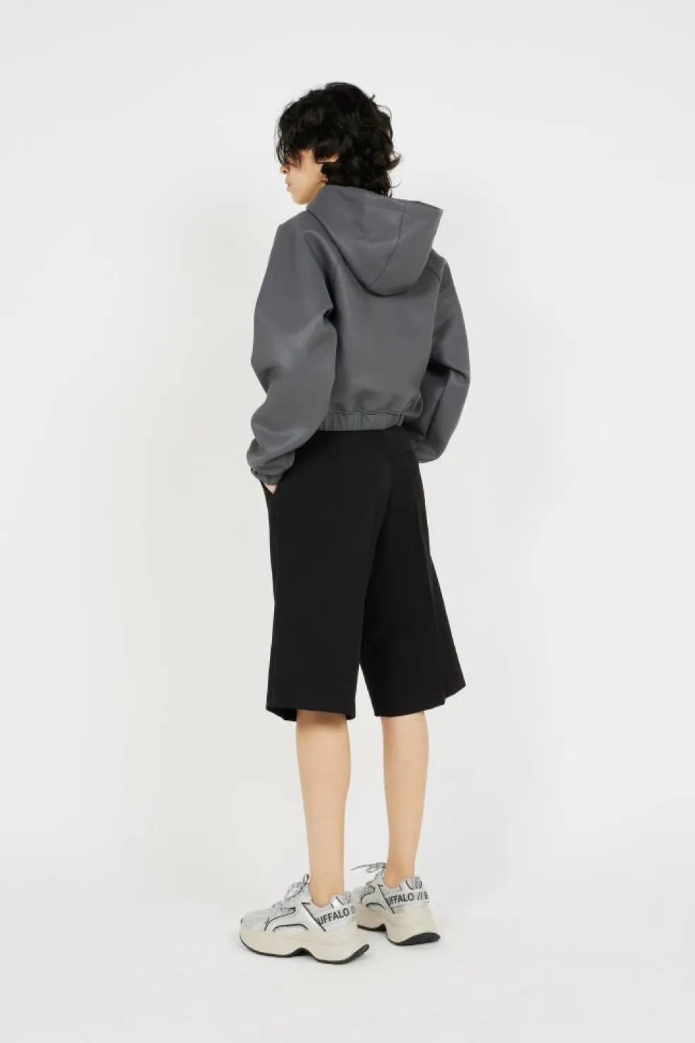 PU SCUBA CROPPED JKT - Veste | Noir