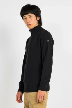 PULL 1/2 ZIP FIL RECYCLE - Sweatshirt | Noir