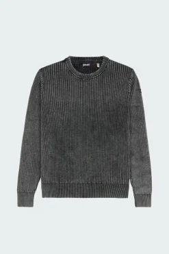 PULL COL ROND RIB - Pull | Noir