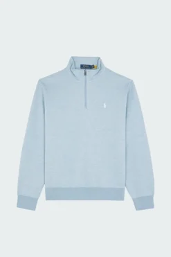 Pull demi-zippé à maille double - Sweatshirt | Bleu