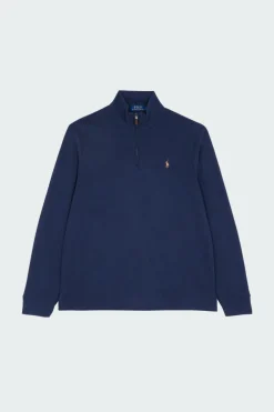 Pull demi-zippé côtelé Estate - Sweatshirt | Bleu