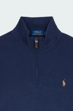 Pull demi-zippé côtelé Estate - Sweatshirt | Bleu