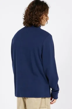 Pull demi-zippé côtelé Estate - Sweatshirt | Bleu