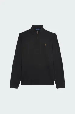 Pull demi-zippé côtelé Estate - Sweatshirt | Noir