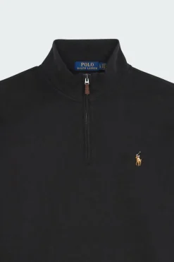 Pull demi-zippé côtelé Estate - Sweatshirt | Noir